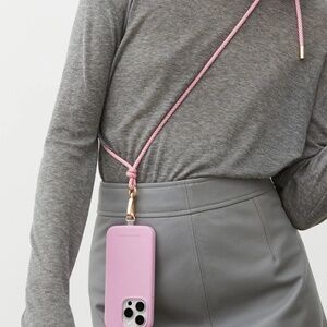 Ideal of Sweden Cord Phone Strap Multi Pink